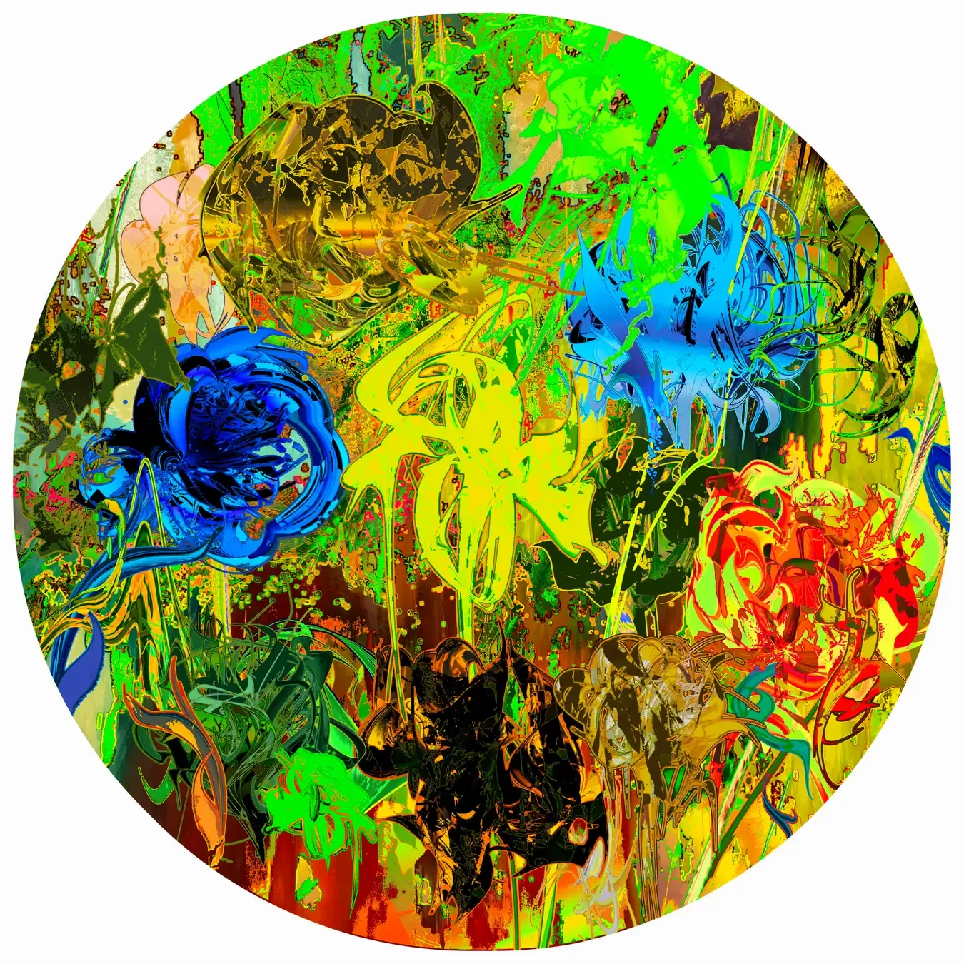 絵画 アクリル絵の具 月 地球 星 ハンドメイド うまく